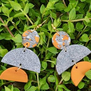 Geometric Clay Earrings *The Zora*